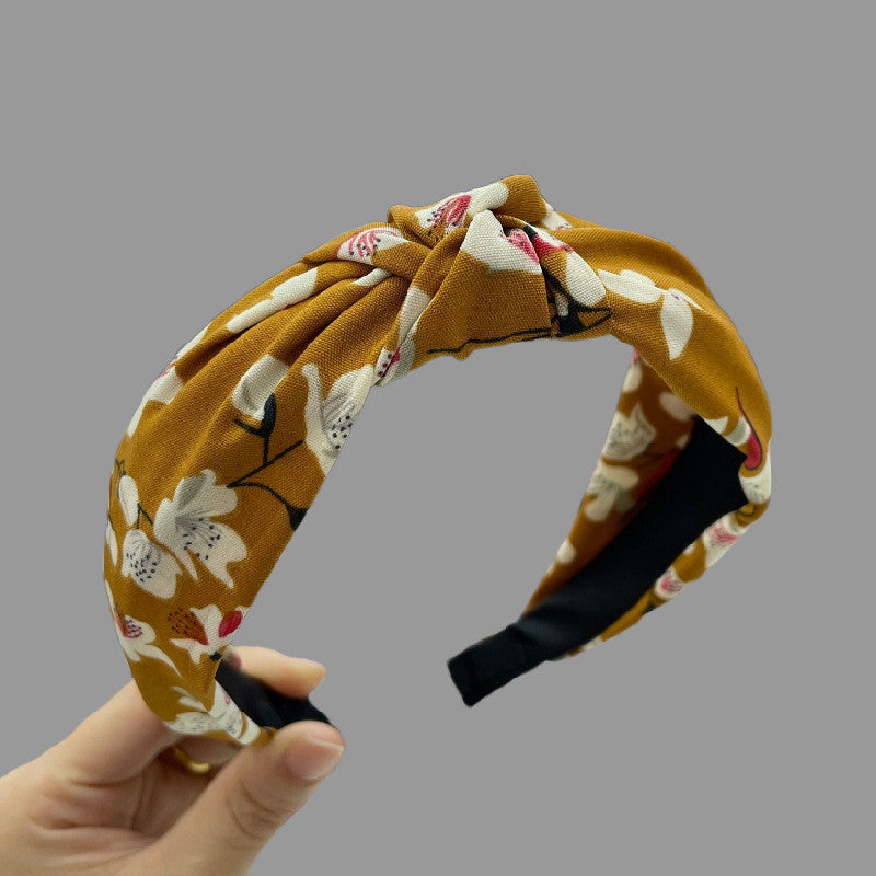 Fashionable Hair Band For Going Out Versatile Simple And Wide Edge