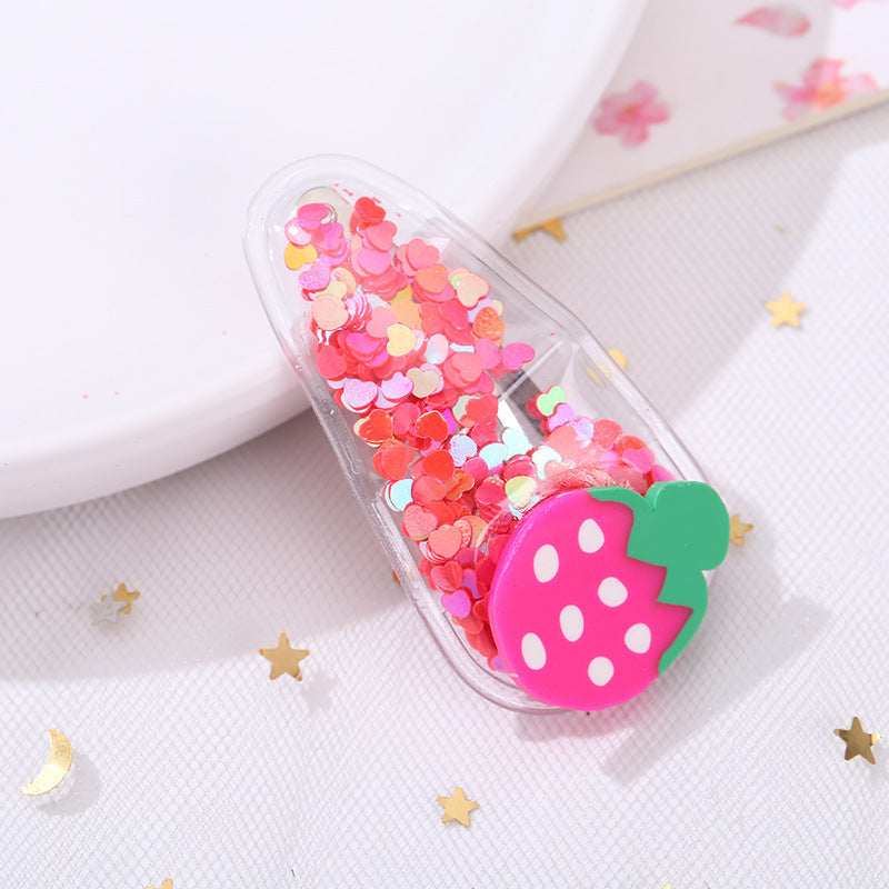 Korean Children's Hair Accessories Sequined Quicksand