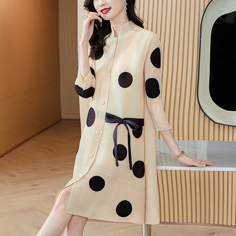 Women's Aging Reduction High End Fashion Large Size Dress