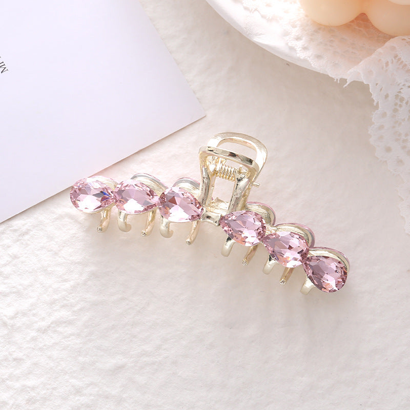 Light Luxury Medium Size Grip Female Crystal Elegant Fashion